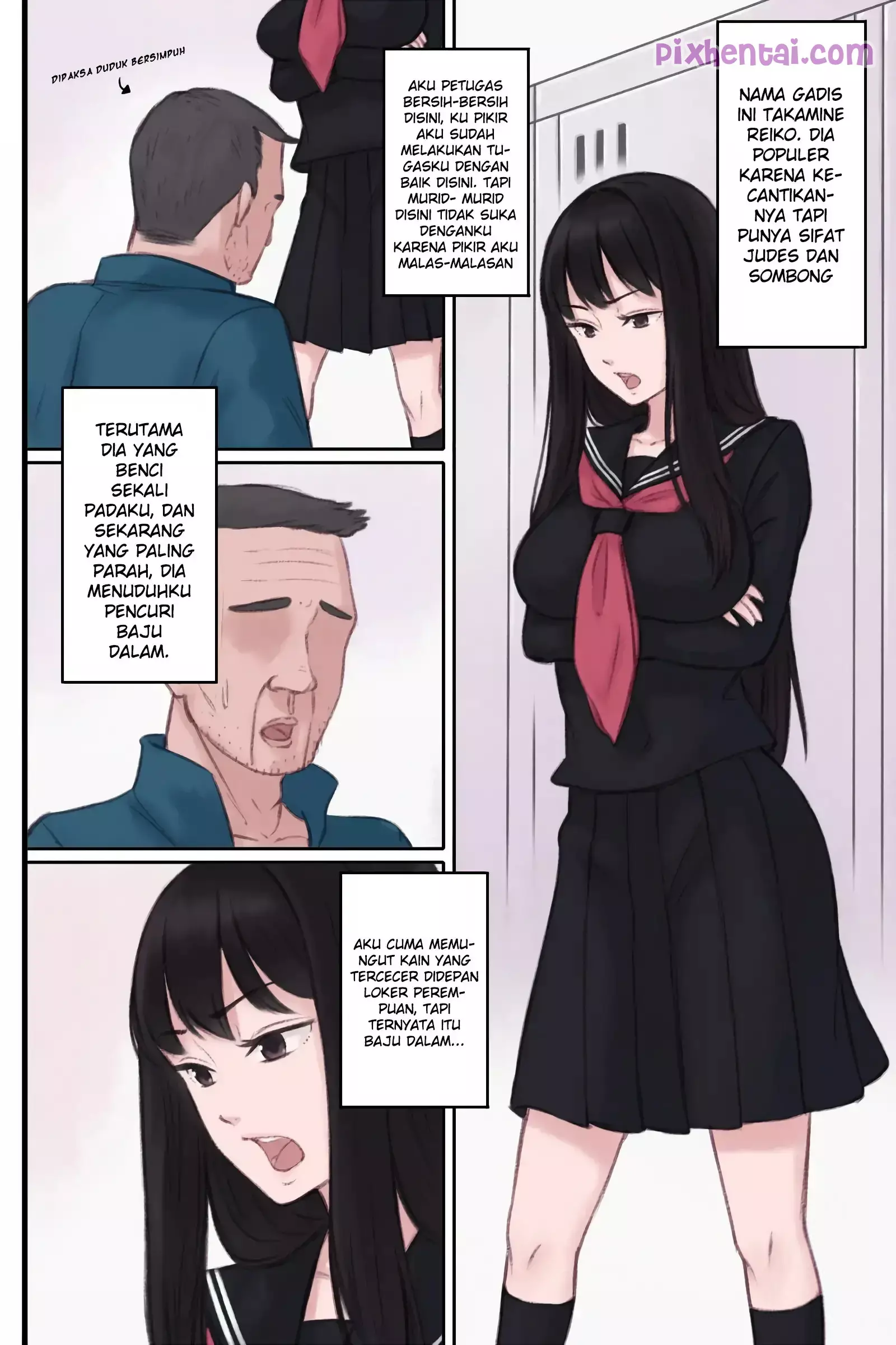 Komik hentai xxx manga sex bokep Petugas Kebersihan Sekolah Meniduri Siswi Perawan 2